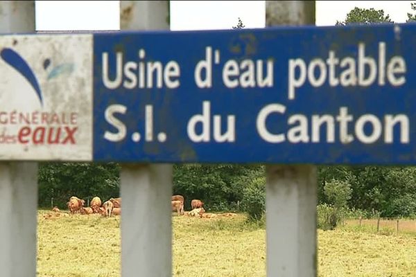 Usine de traitement des eaux de Sarroux, en Corrèze, d'où est partie la pollution qui prive d'eau potable huit communes de Haute-Corrèze.  