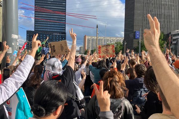 Malgré une interdiction préfectorale, la manifestation en soutien au peuple palestinien s'est déroulée ce jeudi 30 mai à Lyon.