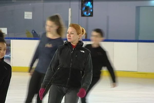 Marina Anissina à la patinoire de Brive.