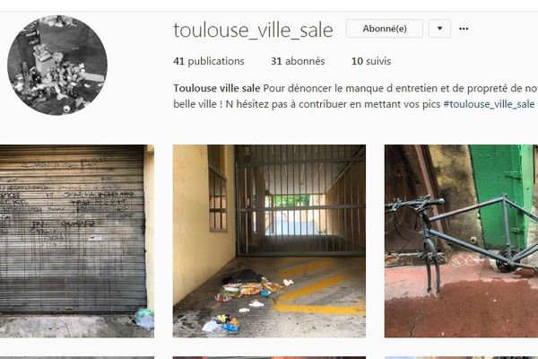 Un Toulousain a créé un compte Instagram, toulouse_ville_sale, et y publie quotidiennement des photos d'un Toulouse que l'on n'aimerait pas voir. Il veut sensibiliser les élus "à la réalité" de la propreté à Toulouse.