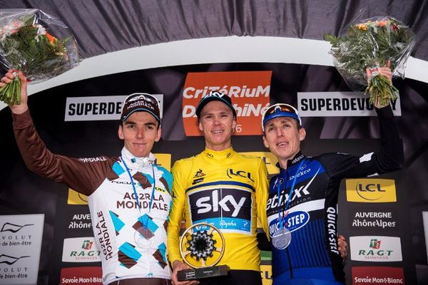 Romain Bardet (AG2R La Mondiale) a pris la 2e place du Criterium du Dauphiné 2016 derrière Chris Froome (Team Sky).