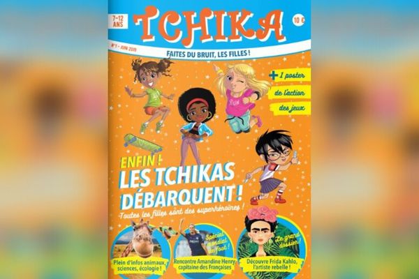 La couverture de Tchika, premier magazine d'"empowerment" féminin destiné aux 7-12 ans.