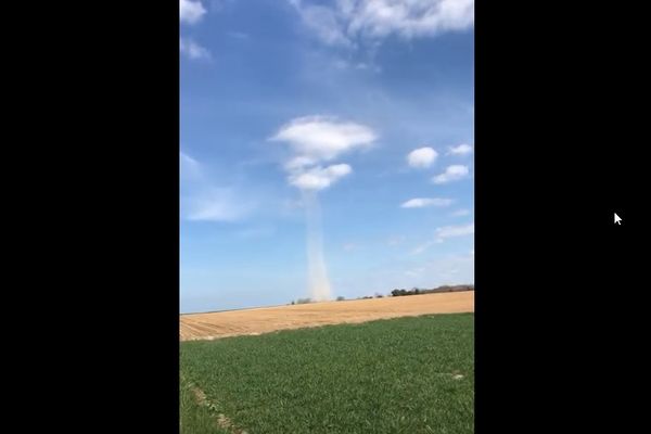 Cette photo a été prise vers 14h30 ce jeudi au nord de Caen.