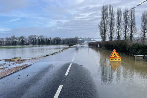 Le Calvados et l'Orne moyenne sont placés en vigilance orange crues, ce mercredi 8 janvier 2025.