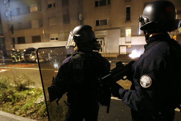 Nuit de la Saint-Sylvestre en 2012, dans le quartier du Neuhof (photo d'illustration).