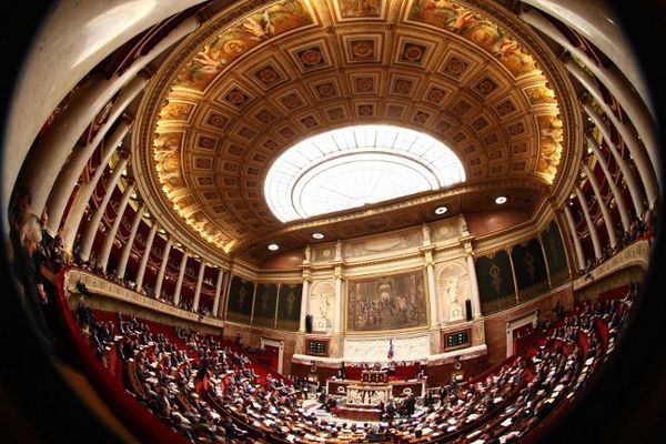 L'hémicycle de l'Assemblée nationale.