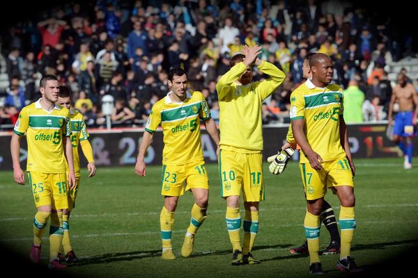 Images des Canaris lors du dernier match à la Beaujoire.