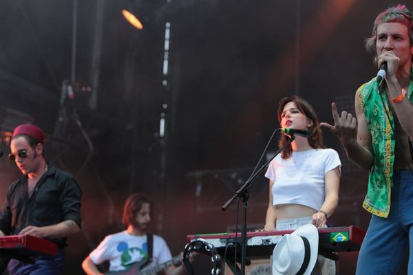 Le groupe La Femme au festival Rock en Seine 2016