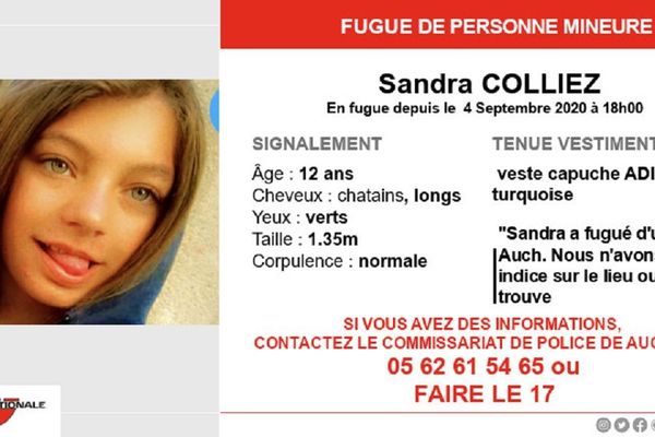 Sandra Colliez a disparu depuis le 4 septembre 2020