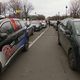 Quelque 500 taxis rassemblés devant l'Assemblée nationale le 3 décembre.