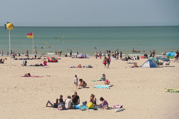 Plage de Berck dans le Pas-de-Calais - Août 2021