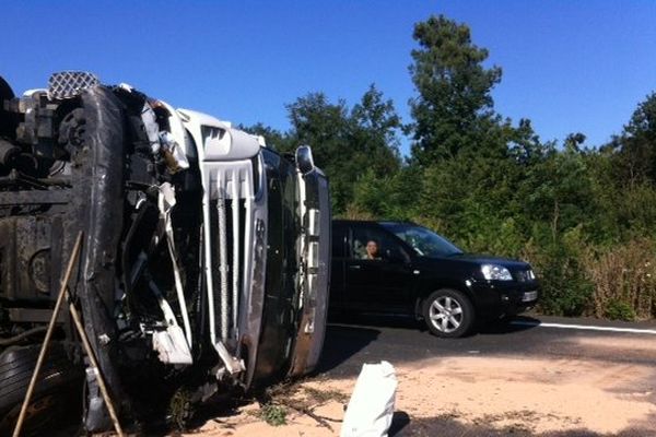 Accident poids-lourds A10