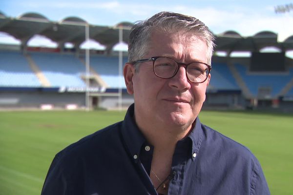 François Rivière, le président de l'USAP, le 18 août 2020.