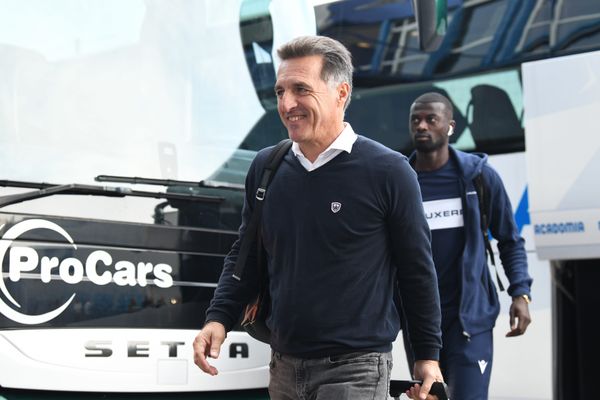 Christophe Pélissier avant le match AJ Auxerre - AC Ajaccio, dimanche 30 octobre.