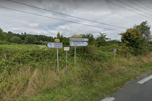 La route du Périgord où s'est produit l'accident (illustration).