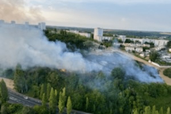 L'incendie s'est déclenché dimanche 17 juillet 2022 vers 20h, avenue Gérard Philippe, commune du Havre.