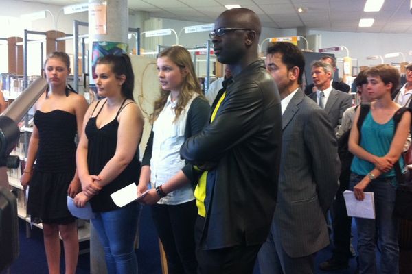 Lilian Thuram a rencontré des collégiens lundi matin