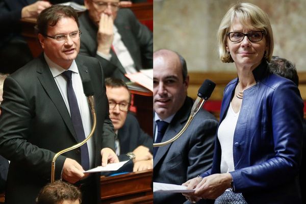 Les députés normands LR Philippe Gosselin et Véronique Louwagie