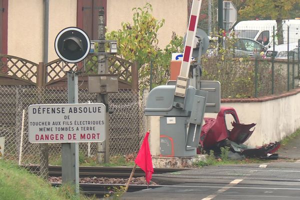 Passage à niveau 63 (Gien - Loiret), lieu de l'accident