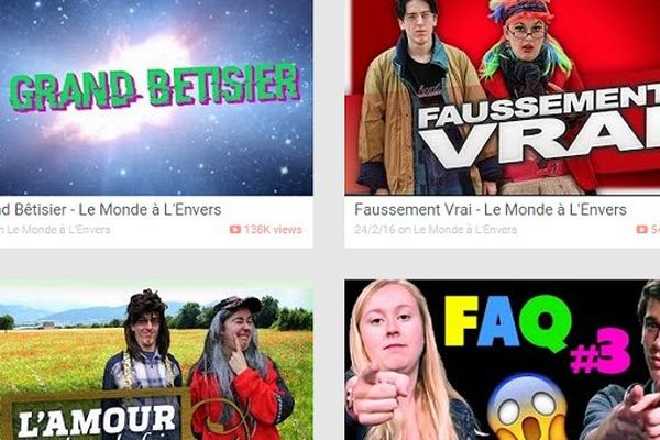 Jenny et Valentin ont crée la chaîne YouTube Le Monde à l’envers, il y a quatre ans.