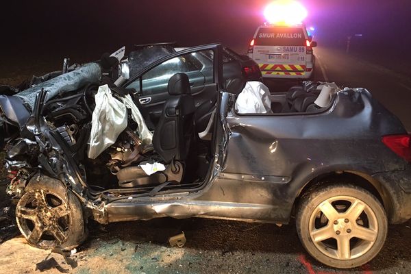 Joux-la-Ville, 2 morts et un blessé grave dans un accident de la route