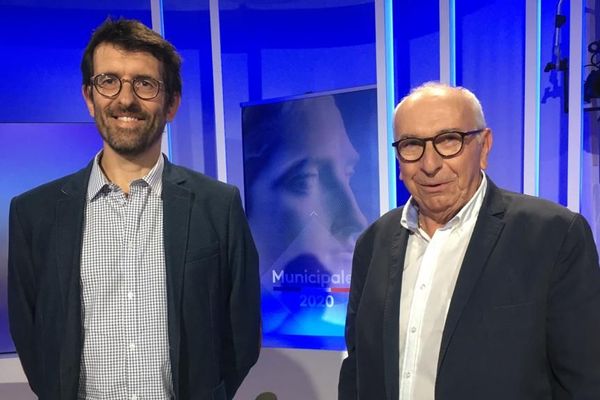 Charles Brault et Pierre Pécoul, les 2 candidats à l’élection municipale de Riom