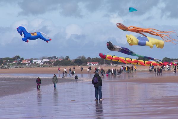 Environ 600 cerfs-volants ont coloré le ciel de Châtelaillon-Plage ce week-end.