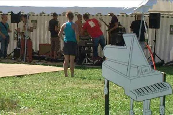 Un cadre champêtre pour un tout jeune festival.