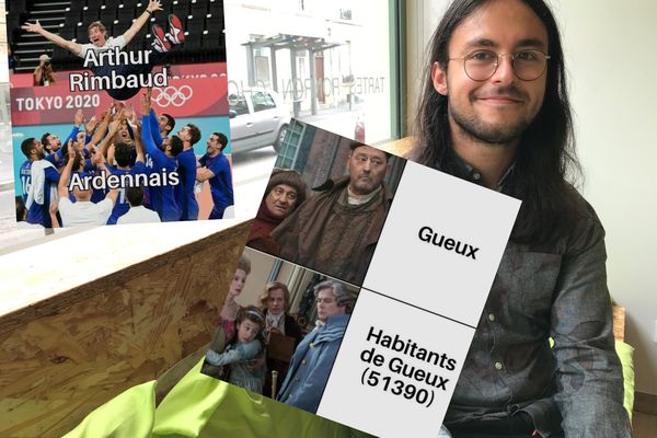 Noah Remy, créateur de memes_champagne_ardennes, un compte Instagram qui tourne en dérision quelques clichés sur a région.