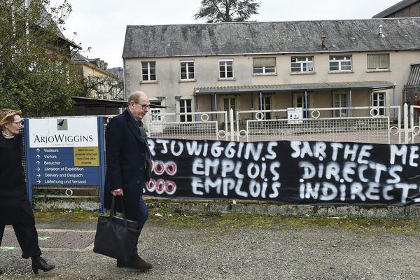 Le site d'Arjowiggins, à Bessé-sur-Braye, menacé de fermeture. 