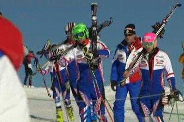 L'équipe de France de ski alpin regroupée  à Tignes (2011)