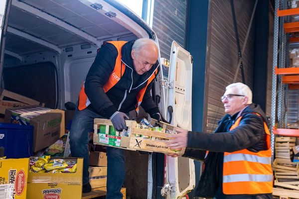 les bénévoles de la Banque Alimentaire du Havre 