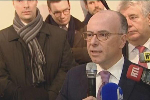 Bernard Cazeneuve, ministre de l'Intérieur à Audincourt, en soutien à Frédéric Barbeir, PS