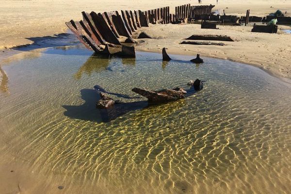  Epave du Cantabria - Plage de l'Alexandre - Lacanau - Gironde (33)