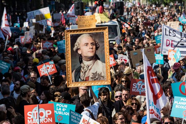 "La Fête à Macron", le 5 mai 2018, à Paris.