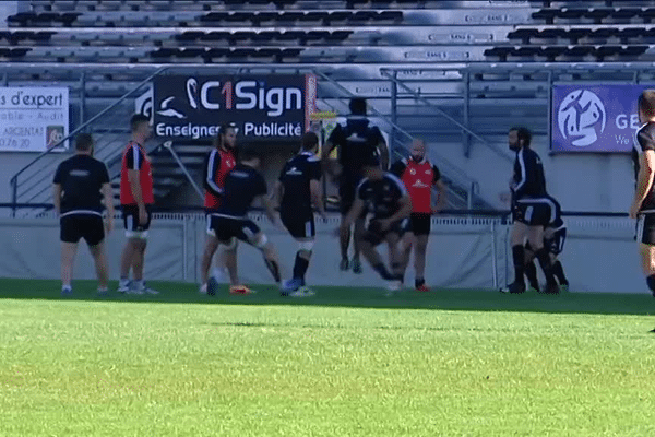 Le CAB à l'entraînement avant le déplacement au Racing 92