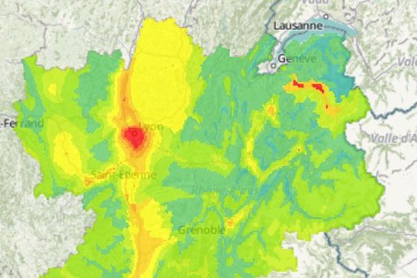 La Vallée de l'Arve et le bassin lyonnais-nord isère connaissent un épisode de pollution