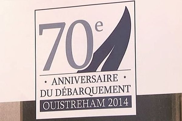 Le logo officiel de la ville de Ouistreham pour le 70ème anniversaire du Débarquement 