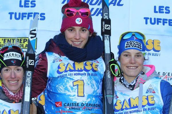 Le podium de ce dimanche aux Tuffes 