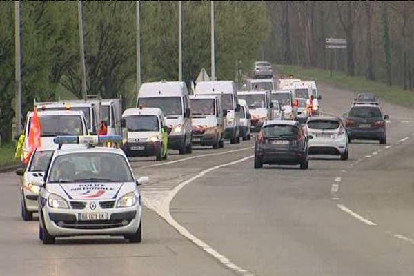 Opération escargot GRE/Trabet lundi matin