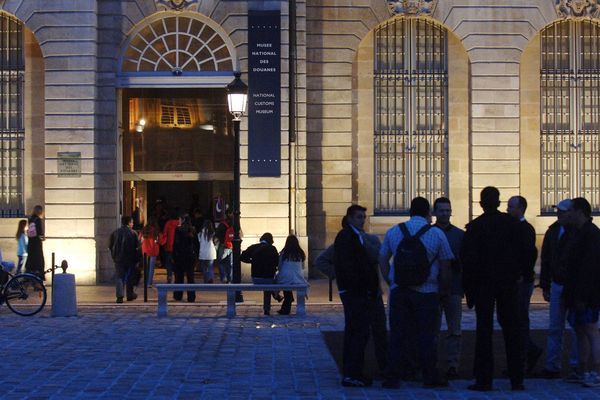 Le musée des douanes, à Bordeaux, durant la nuit des musées.