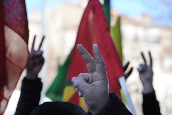 Manifestation de Kurdes en 2011 à Marseille