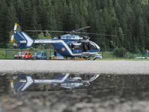 Un hélicoptère du PGHM de Chamonix, le 10 août 2018 (image d'illustration).