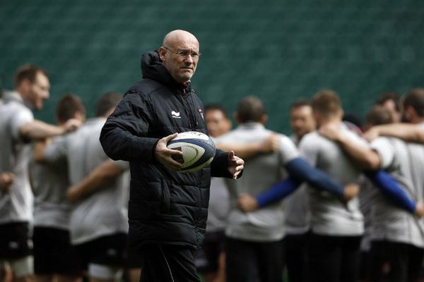 Bernard Laporte et le RC Toulon, lors de l'entrainement à Twickenham