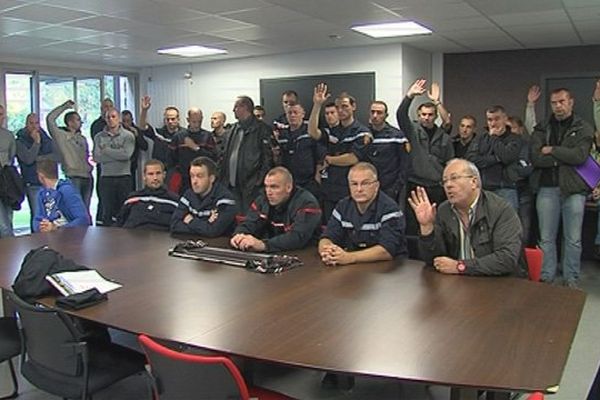 Les sapeurs-pompiers du Calvados réunis ce mardi matin en assemblée générale