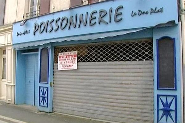 La poissonnerie d'Etretat a fermé ses portes.