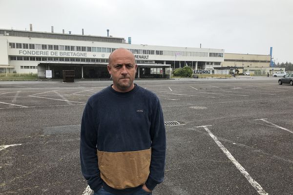 Maël Le Goff devant la Fonderie de Bretagne ce samedi 19 juin