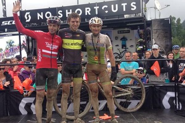 Le podium des forçats du VTT