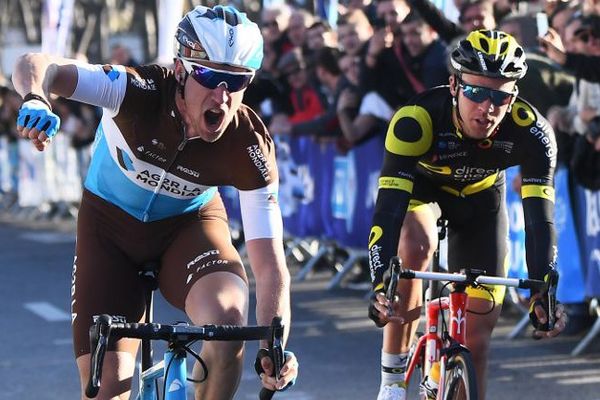 L'Aveyronnais Alexandre Geniez lors de sa victoire au grand prix de la Marseillaise, le 28 janvier 2018.