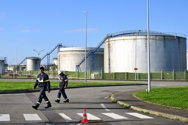 La raffinerie de TotalEnergies de Donges (Loire-Atlantique), en octobre 2024.